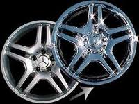 chrome wheel before after