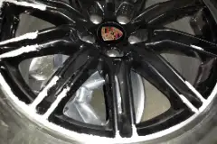 Black and polished custom wheel